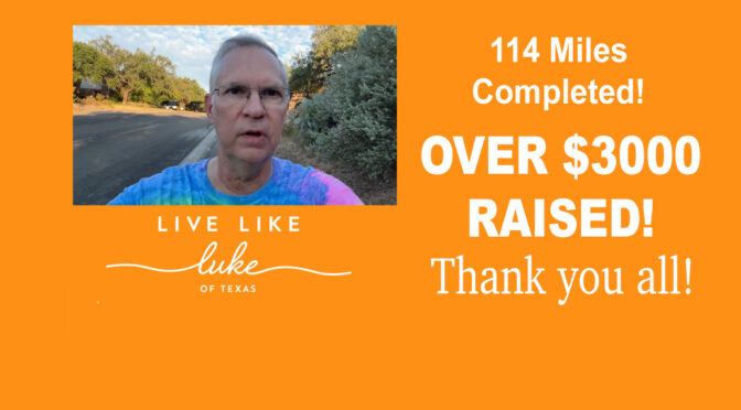Kevin’s 100-Mile Challenge – Completed!